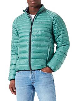 Replay Herren Steppjacke mit Reißverschluss, Rifle Green 032 (Grün), XL von Replay