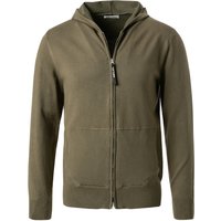 Replay Herren Strickjacke grün Baumwolle unifarben von Replay