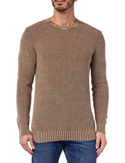 Replay Herren Strickpullover aus Baumwolle, Braun (Light Mud 569), L von Replay