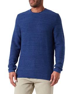 Replay Herren Strickpullover mit Rundhals Ausschnitt, Blau (Mouline' Bluette/Blue 020), L von Replay