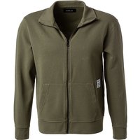 Replay Herren Sweatjacke grün Baumwolle unifarben von Replay