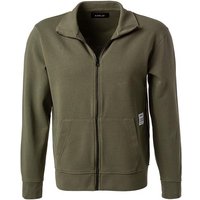 Replay Herren Sweatjacke grün Baumwolle unifarben von Replay