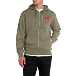 Replay Herren Sweatjacke aus Baumwolle, Light Military 408 (Grün), XL von Replay