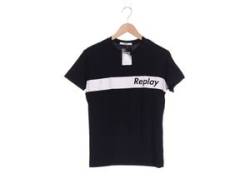 Replay Herren T-Shirt, schwarz von Replay