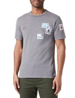 Replay Herren T-Shirt Kurzarm aus Baumwolle, Titanium 622 (Grau), M von Replay