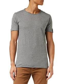 Replay Herren T-Shirt Kurzarm mit Rundhals Ausschnitt, Grau (Dark Grey Melange M03), M von Replay