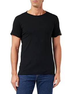 Replay Herren T-Shirt Kurzarm mit Rundhals Ausschnitt, Black 098 (Schwarz), S von Replay
