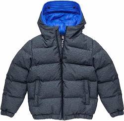 Replay Jungen Jacke Steppjacke mit Kapuze, Effect Denim Dark 020 (Blau), 10 Jahre von Replay