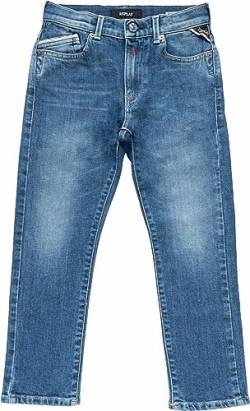 Replay Jungen Jeans Mini-Waitom Regular-Fit mit Stretch, Blau (Light Blue 010), 6 Jahre von Replay