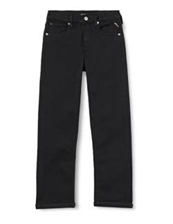Replay Jungen Jeans Thad Regular-Fit Hyperflex Colour X-Lite mit Stretch, Black 098 (Schwarz), 16 Jahre von Replay