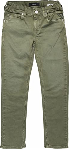 Replay Jungen Jeans Wallys Super Slim-Fit, Military 532 (Grün), 12 Jahre von Replay