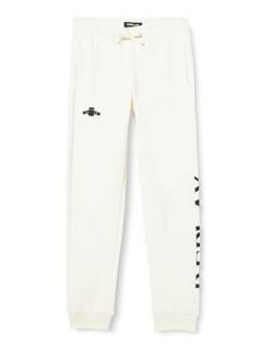 Replay Jungen Jogginghose Logo am Bein, Natural White 011 (Weiß), 6 Jahre von Replay