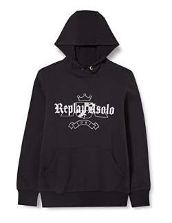 Replay Jungen Sb2448 Kapuzenpullover, 099 Blackboard, 6 Jahre EU von Replay