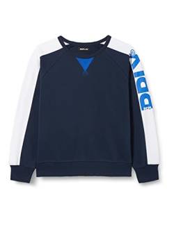 Replay Jungen Sweatshirt aus Baumwollmix, Ink Blue 714 (Blau), 12 Jahre von Replay