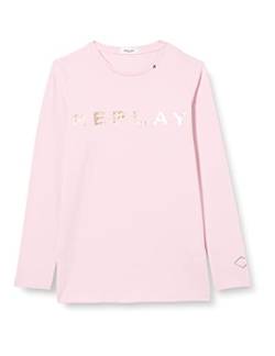 Replay Mädchen Langarmshirt aus Baumwollmix mit Logo, Dolly Pink 369 (Rosa), 4 Jahre von Replay