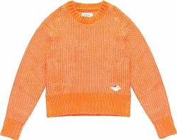 Replay Mädchen Pullover Strickpullover, Orange (Neon Orange 649), 10 Jahre von Replay