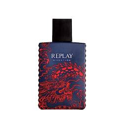 Replay - Signature Red Dragon For Man Eau De Toilette - Herrenduft gewidmet einer mutigen und geheimnisvollen Persönlichkeit, holziger Duftstoff - würzig. Flasche mit 100 ml von Replay