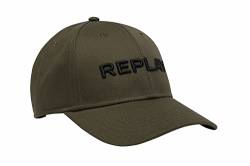 Replay Unisex Baseball Cap mit Logo, Khaki Green 411 (Grün), Onesize von Replay