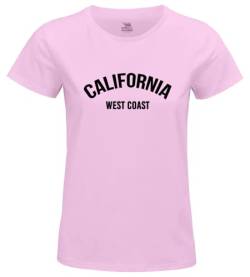 Republic Of California Damen Worepczts100 T-Shirt, Rosa, XXL von REPUBLIC OF CALIFORNIA