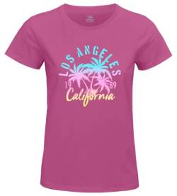 Republic Of California Damen Worepczts101 T-Shirt, Fuchsia, M von Republic Of California