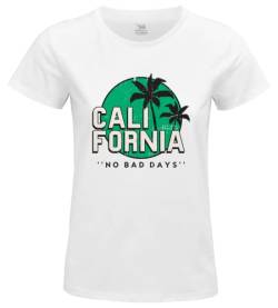 Republic Of California Damen Worepczts102 T-Shirt, weiß, M von REPUBLIC OF CALIFORNIA