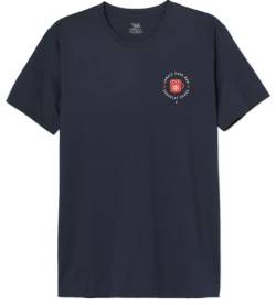 Republic Of California Herren Merepczts057 T-Shirt, Marineblau, XXL von Republic Of California