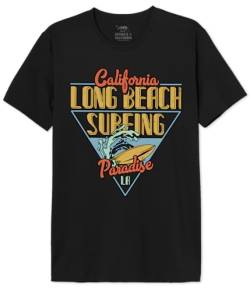 Republic Of California Herren Merepczts115 T-Shirt, Schwarz, M von Republic Of California