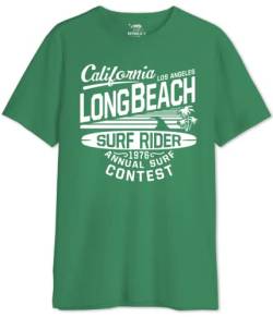 Republic Of California Herren Merepczts116 T-Shirt, grün, M von Republic Of California