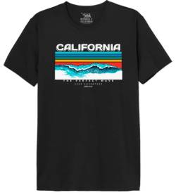 Republic Of California Herren Merepczts121 T-Shirt, Schwarz, L von Republic Of California