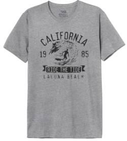 Republic Of California Herren Merepczts123 T-Shirt, Grau meliert, 56 von Republic Of California