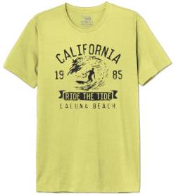 Republic Of California Herren Merepczts123 T-Shirt, gelb, L von Republic Of California