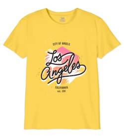 Republic Of California Mädchen Girepczts048 T-Shirt, gelb, 10 Jahre von Republic Of California