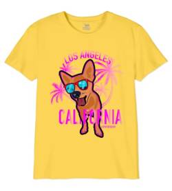 Republic Of California Mädchen Girepczts051 T-Shirt, gelb, 12 Jahre von Republic Of California