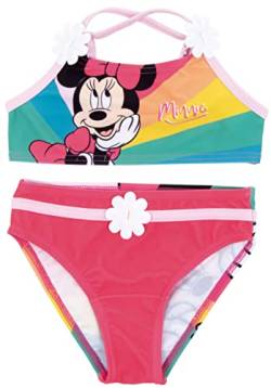 Minnie Mouse Bikini für Mädchen | Minnie Maus Disney Badeanzug für Strand oder Pool | Disney Bikini Top und Stiefel Minnie Maus für Mädchen, fuchsia, 2 Jahre von Requeteguay Urban RU