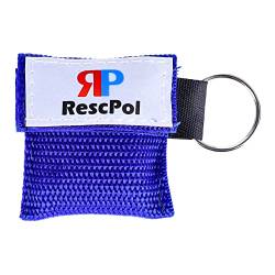 RescPol CPR-Beatmungstuch als Schlüsselanhänger blau von RescPol