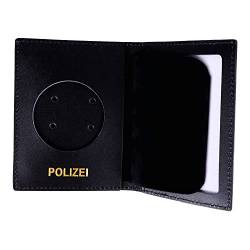 RescPol Dienstausweismappe Leder für Mützenstern mit Prägung POLIZEI von RescPol