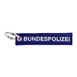 RescPol Schlüsselanhänger Bundespolizei gestickt - blau von RescPol