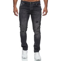 Reslad Destroyed-Jeans Reslad Jeans Herren Destroyed Slim Fit Herren-Hose Jeanshose Männer Destroyed Look Stretch Slim Fit Jeans von Reslad