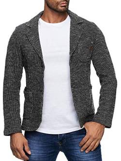 Reslad Herren-Sakko Sportlich Jakett Anzug Jacke Slim Fit Freizeit Blazer-Herren RS-1421 Anthrazit XL von Reslad