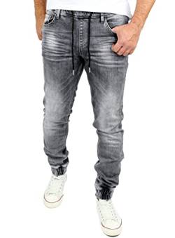 Reslad Jeans Jogginghose Sweathose in Jeansoptik Jeans-Herren Slim Fit Herren-Hose RS-2073 (S, Grau) von Reslad
