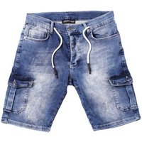 Reslad Jeansshorts Reslad Cargo Jeans Shorts Herren Kurze Hosen Sommer - Sweathose in Cargo-Shorts Sweatjeans Jeansbermudas Stretch Jeans-Hose von Reslad