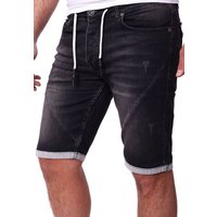 Reslad Jeansshorts Reslad Jeans Shorts Herren Kurze Hosen Sommer - Sweathose in Jeansopti Jeans-Shorts Sweatjeans Jeansbermudas Stretch Jeans-Hose von Reslad