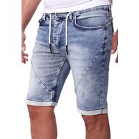 Reslad Jeansshorts Reslad Jeans Shorts Herren Kurze Hosen Sommer - Sweathose in Jeansopti Jeans-Shorts Sweatjeans Jeansbermudas Stretch Jeans-Hose von Reslad