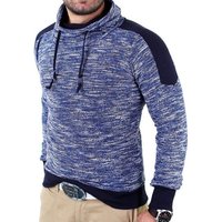 Reslad Strickpullover Reslad Herren Huge Collar Sweatshirt Pullover RS-105 (1-tlg) mit hohem Kragen von Reslad