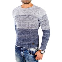 Reslad Strickpullover Reslad Strickpullover Herren Colorblock Crewneck Pullover RS-3106 (1-tlg) Colorblock Rundhalspullover von Reslad