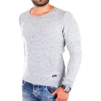 Reslad Strickpullover Reslad Strickpullover Herren Crewneck melierter Pullover RS-3105 (1-tlg) Rundhalspullover Pulli für Männer von Reslad