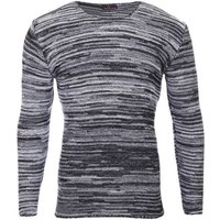 Reslad Strickpullover Reslad Strickpullover Herren-Pullover Melange Look Grobstrick-Pulli (1-tlg) Slim Fit Rundhalspullover für Männer von Reslad