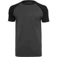 Reslad T-Shirt Reslad Herren T-Shirt lässigen Raglan-Ärmel Regular Fit Rundhals-Ausch (1-tlg) Rundhalsshirt mit Raglan-Ärmel von Reslad