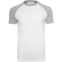 Reslad T-Shirt Reslad Herren T-Shirt lässigen Raglan-Ärmel Regular Fit Rundhals-Ausch (1-tlg) Rundhalsshirt mit Raglan-Ärmel von Reslad