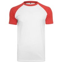 Reslad T-Shirt Reslad Herren T-Shirt lässigen Raglan-Ärmel Regular Fit Rundhals-Ausch (1-tlg) Rundhalsshirt mit Raglan-Ärmel von Reslad
